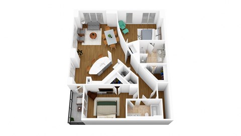 bedroom floor plan an open concept living room and dining room with a kitchen
